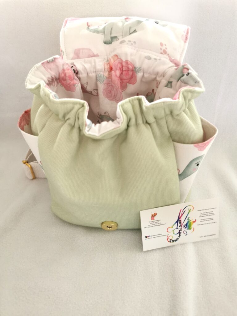 Sac enfant vert clair