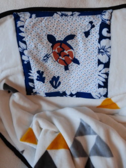 Coussin plaid personnalisé